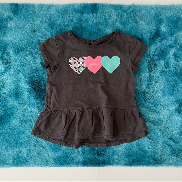 Carter’s Toddler Girl Short Sleeve Graphic T-Shirt Size 2T - Picture 2 of 9